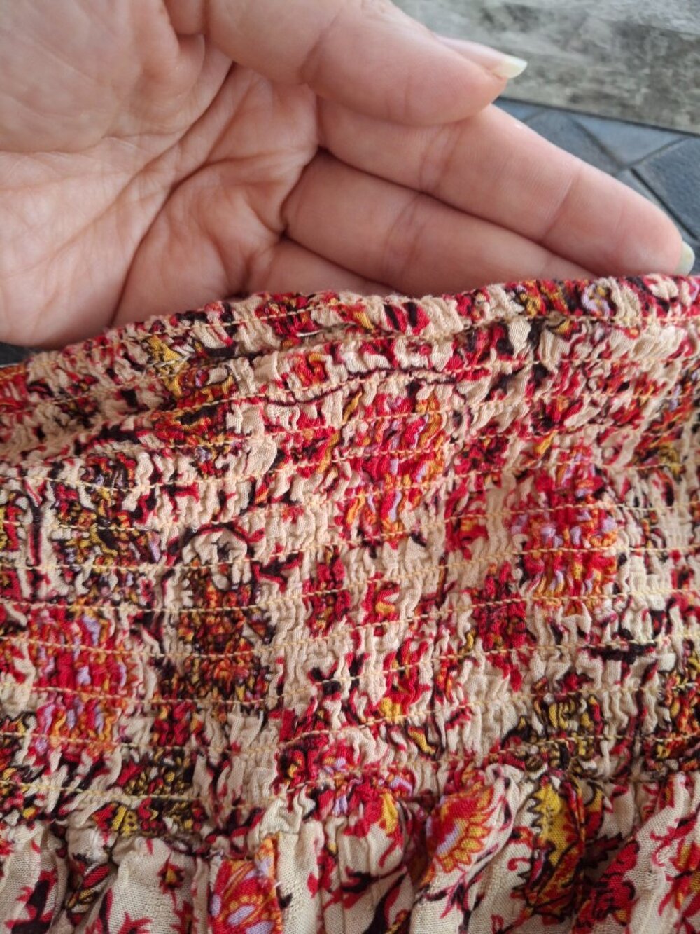 Nicole Miller Bohemian Floral Rayon Lantern Pants Romantic Fest Relaxed Fit M - Picture 8 of 11